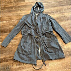 PAULA CAHEN D’ANVERS blue utility jacket coat size large